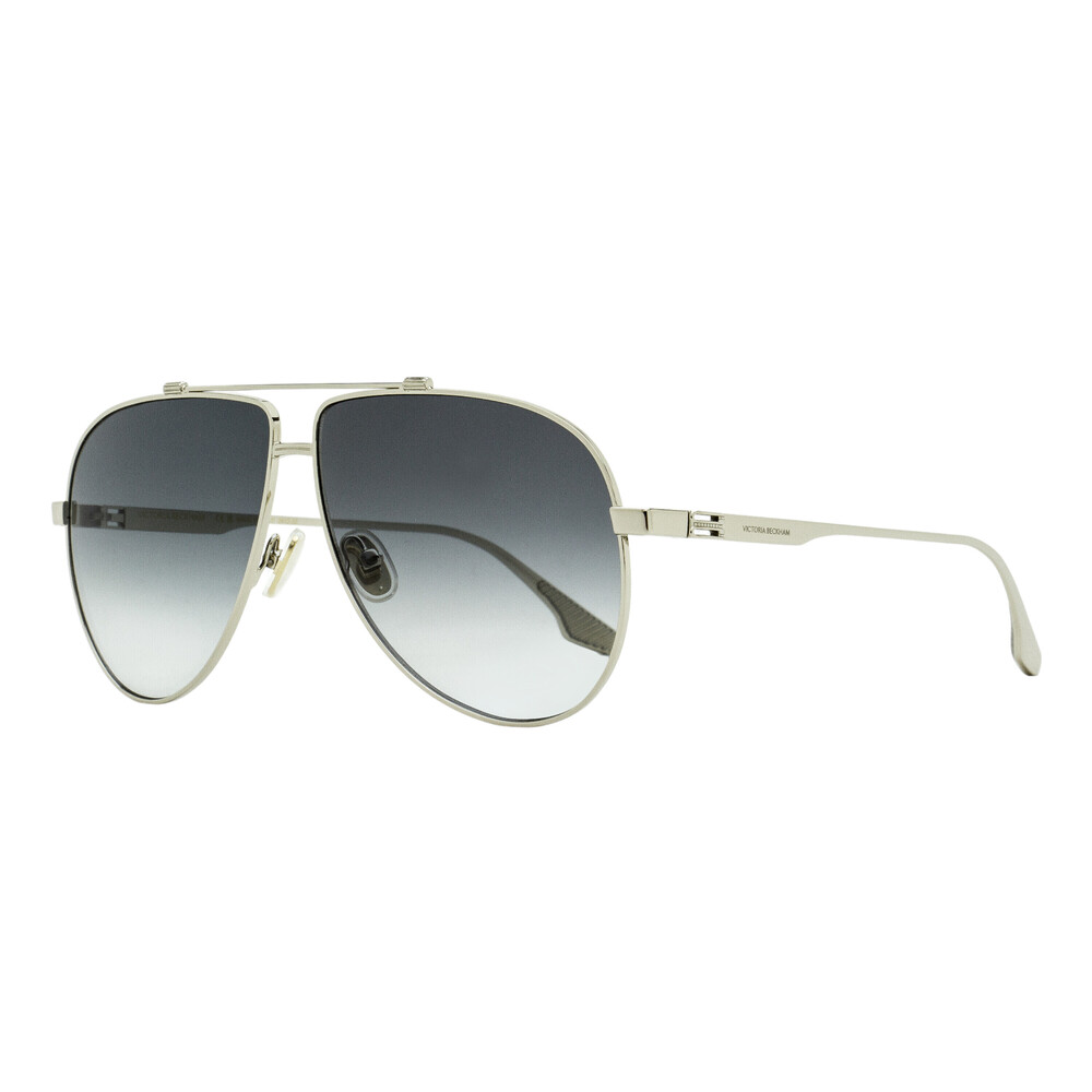 Victoria Beckham B-Monogram Pilot Sunglasses VB248S 040 Silver 63mm